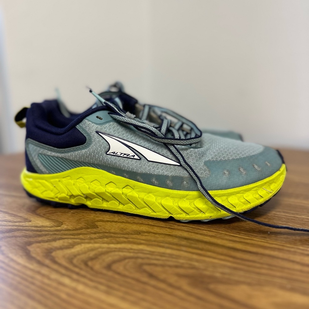 Altra Gray and Neon Yellow Running Shoes